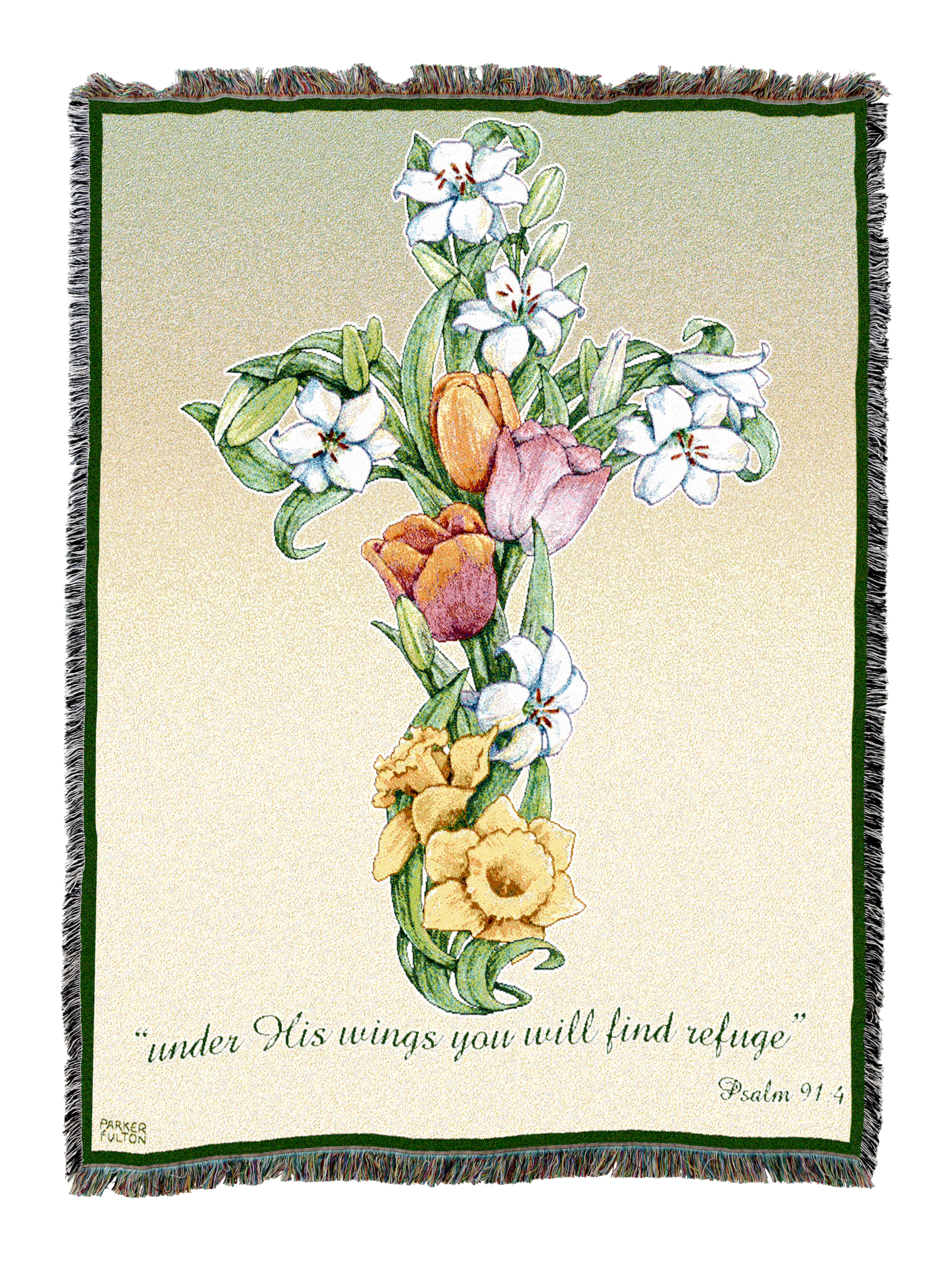 Mixed Bouquet Cross Blanket