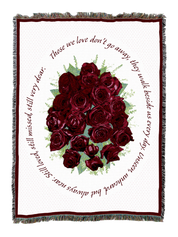Memorial Red Roses Blanket