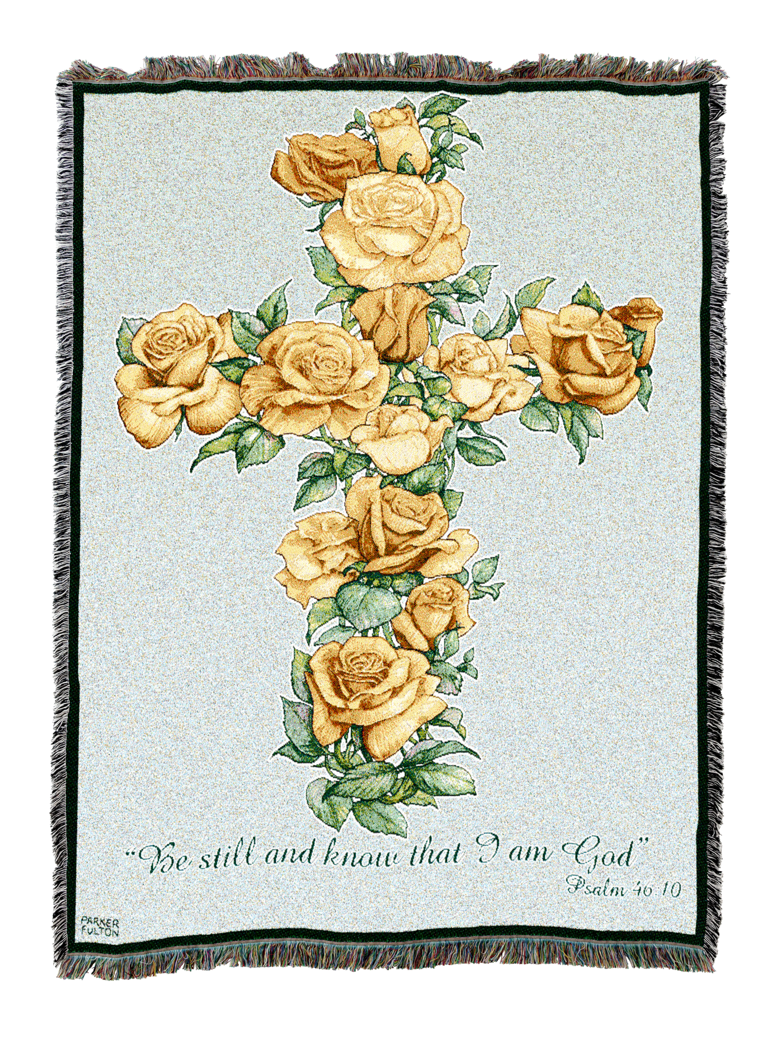 Yellow Rose Cross Blanket