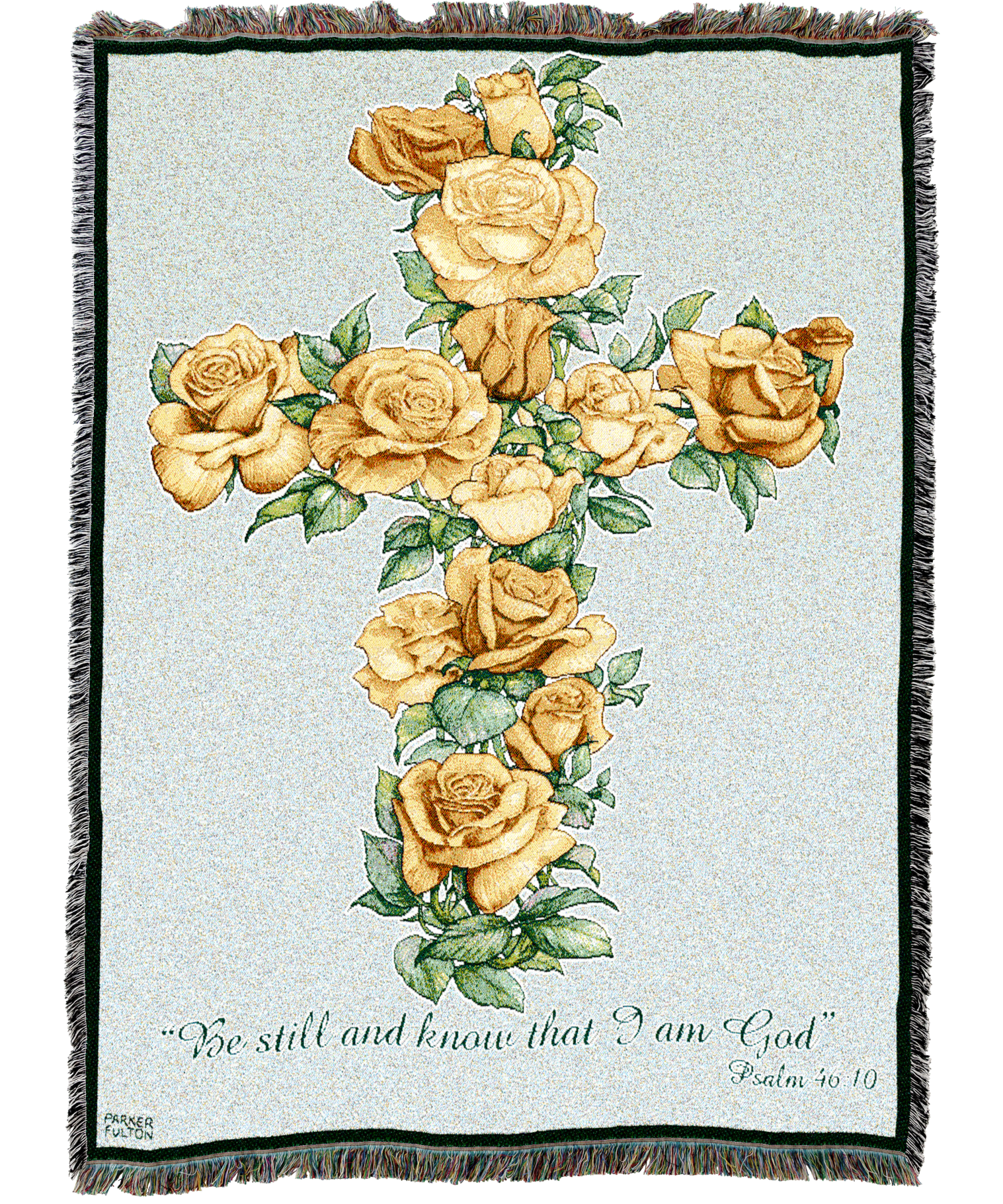 Yellow Rose Cross Blanket