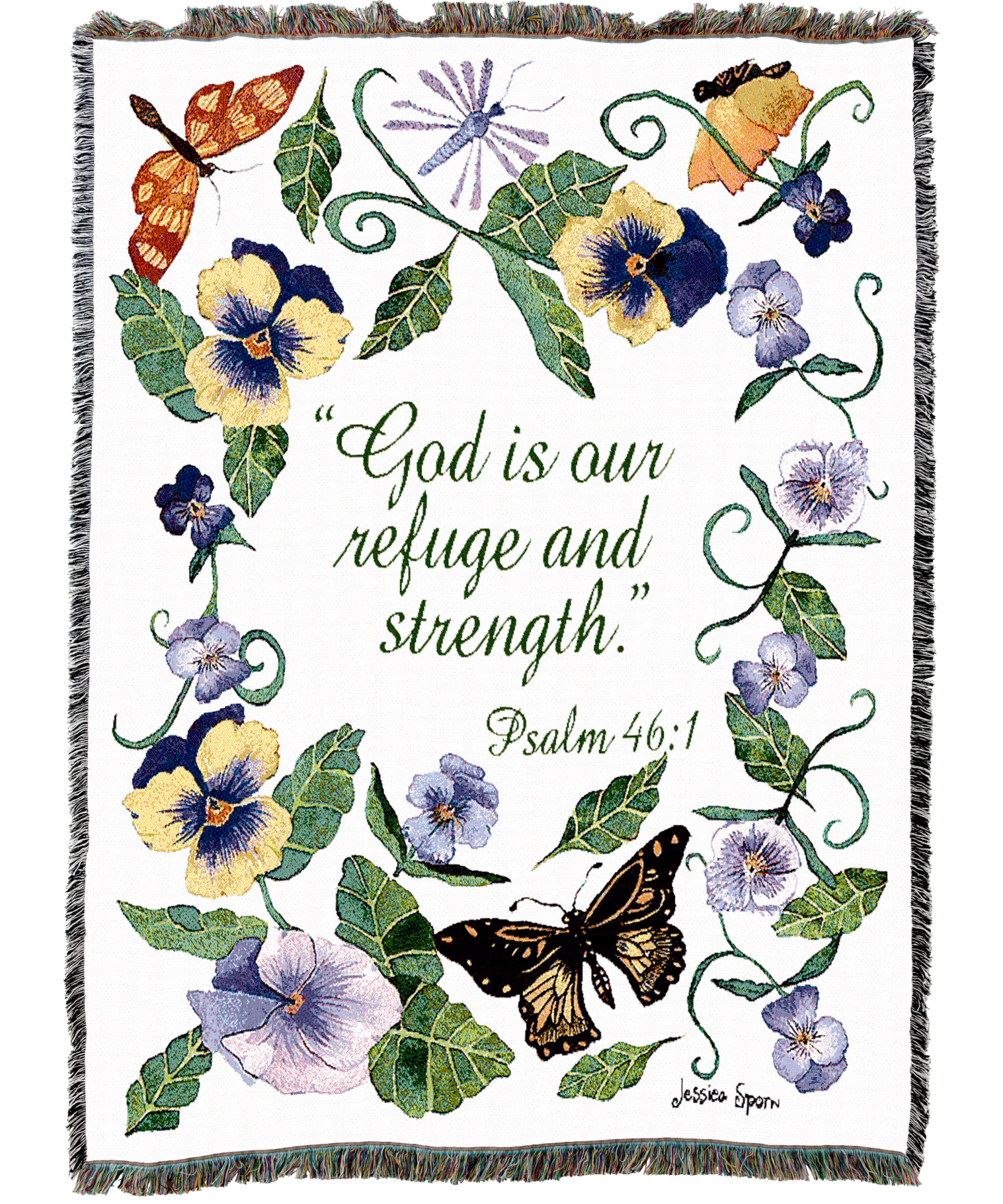 Butterflies Psalm Blanket