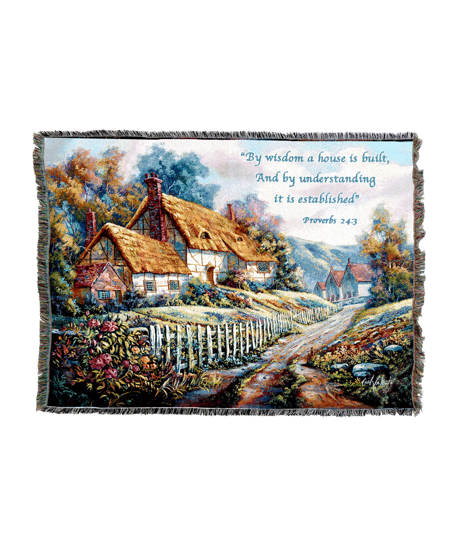Clospie Village Garden Blanket