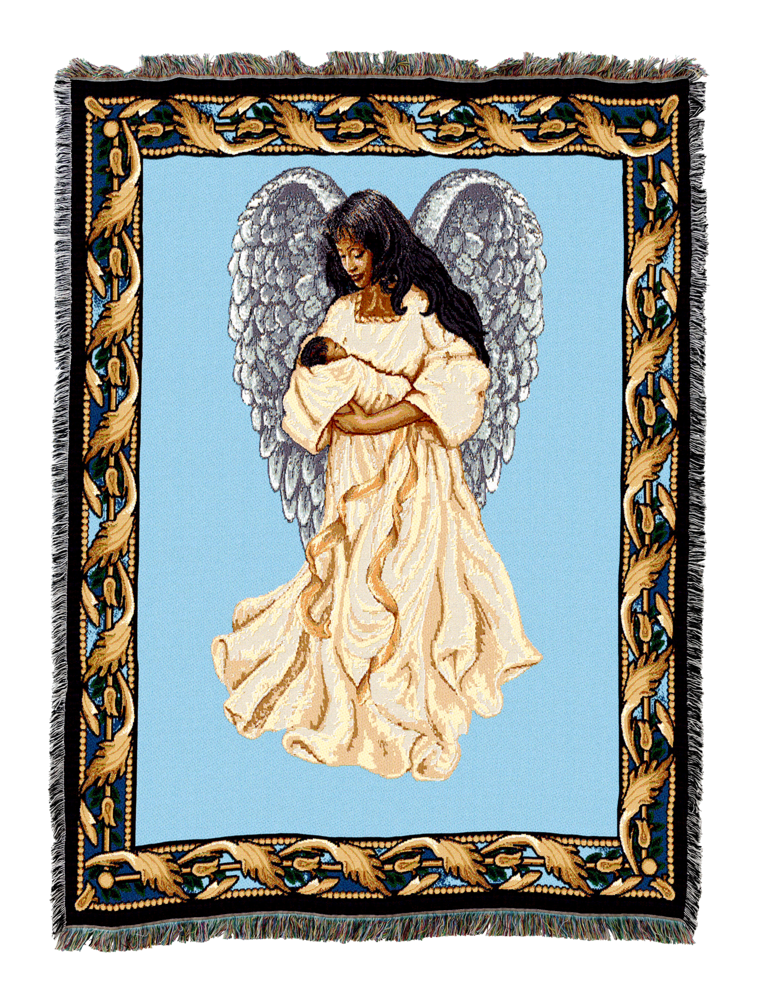 Guardian Angel And Baby 3 Blanket
