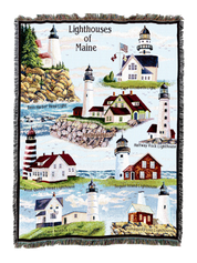Lighthouses Of Maine Blanket