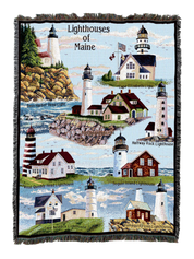Lighthouses Of Maine Blanket
