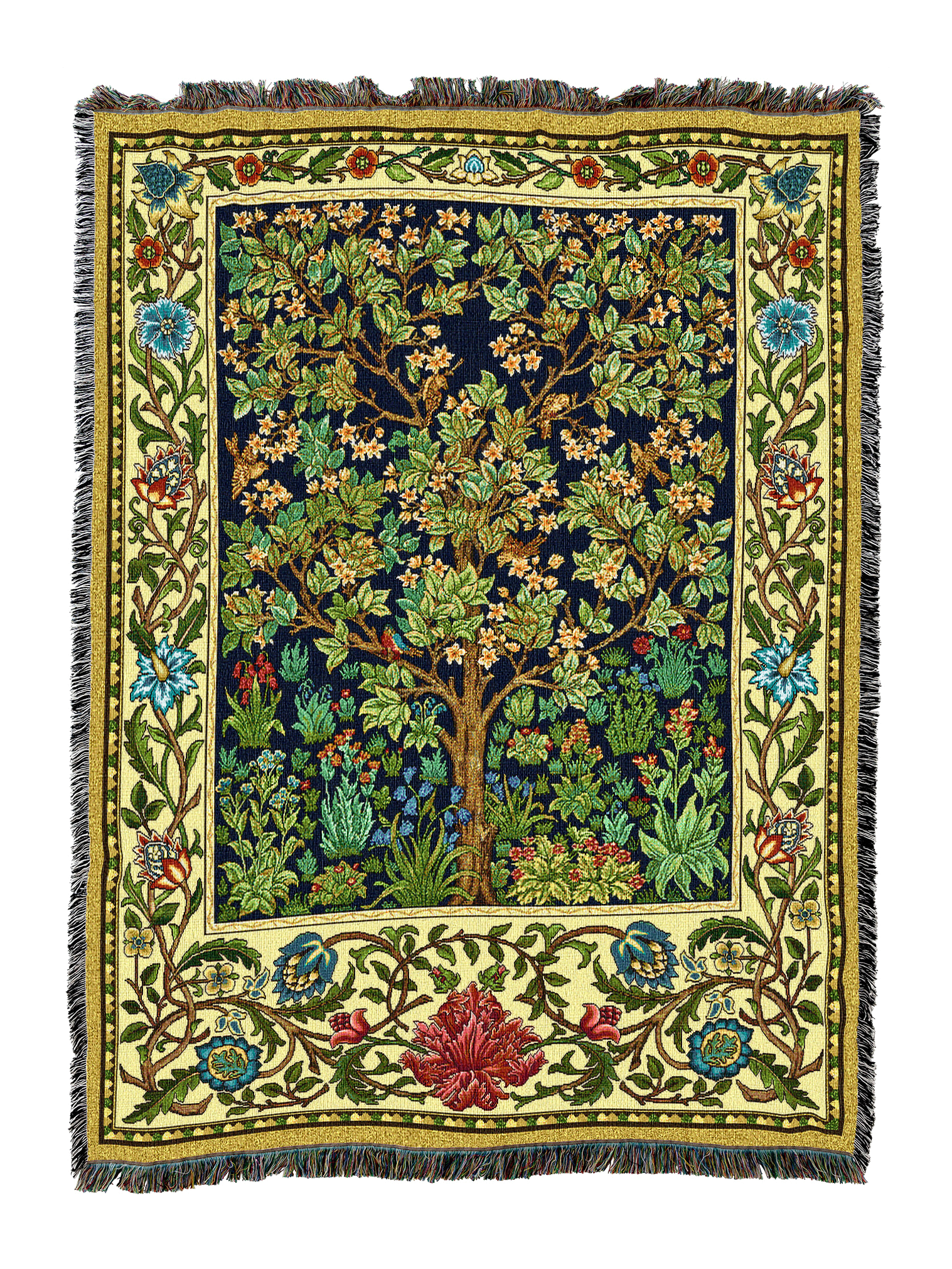 Tree Of Life By William Morris Blanket