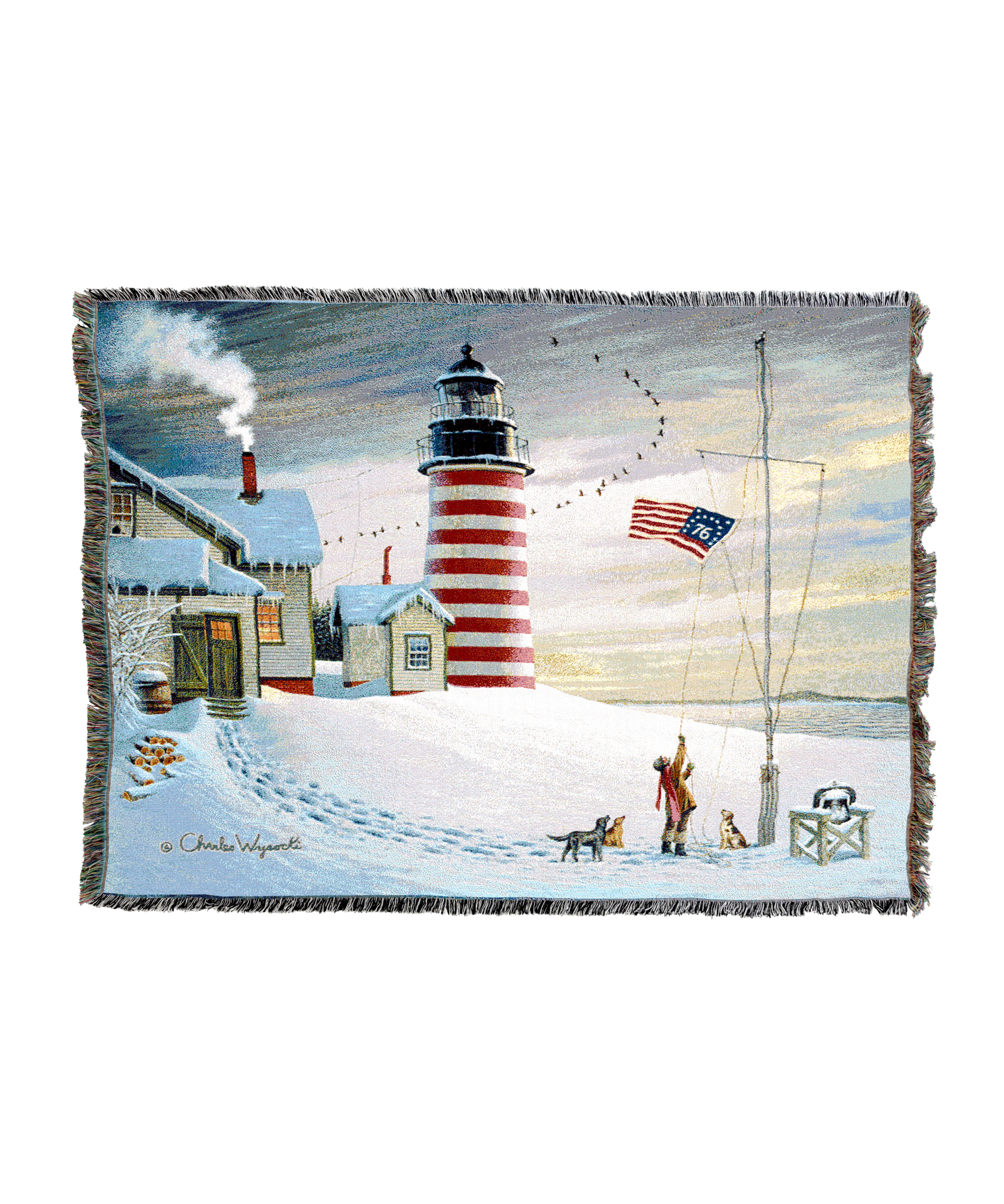 West Quoddy Lighthouse Blanket