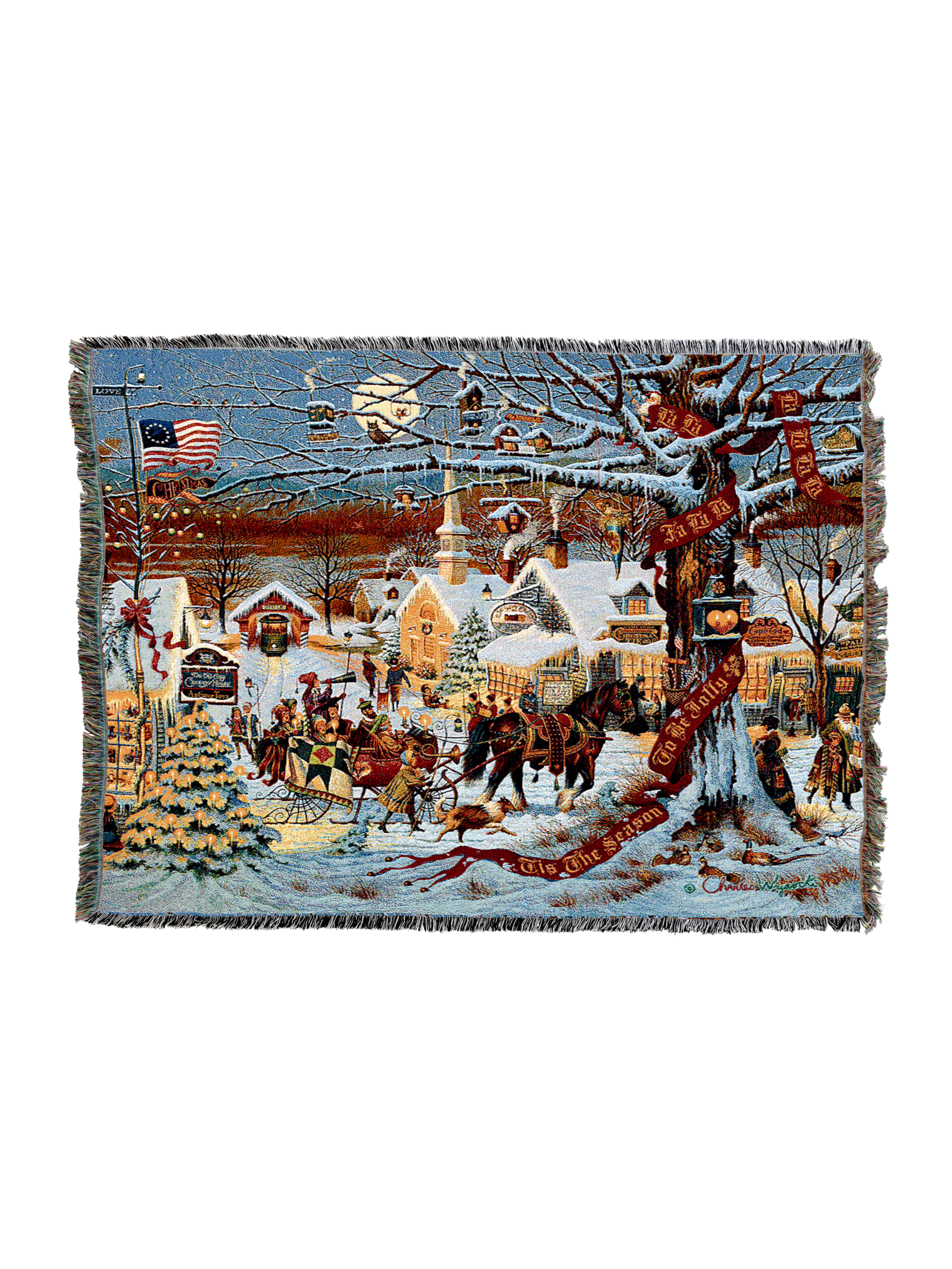 Small Town Christmas Blanket