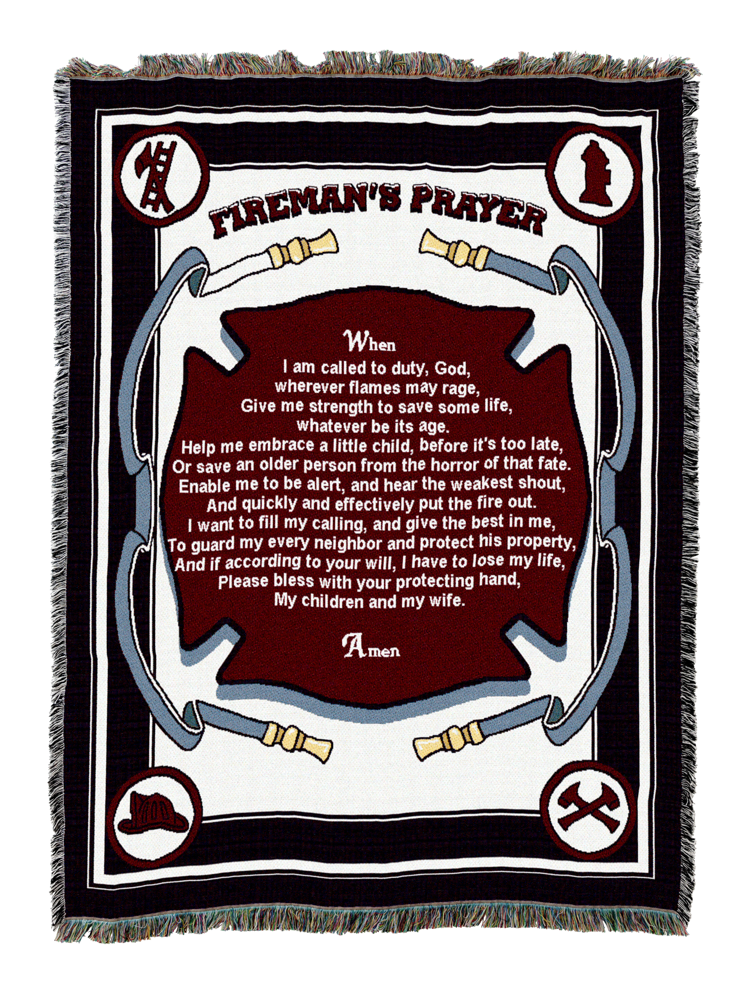 Firefighters Prayer Blanket