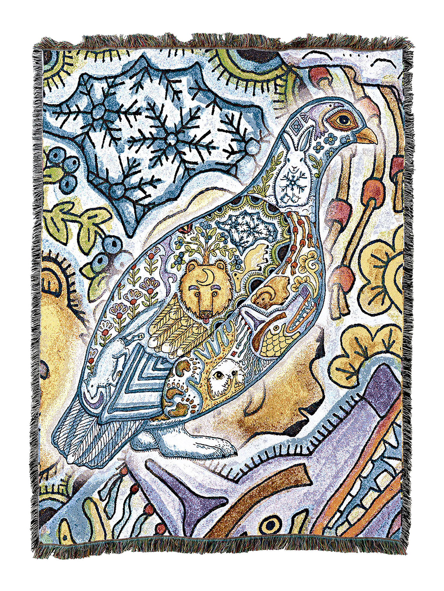 Ptarmigan Totem Blanket 2