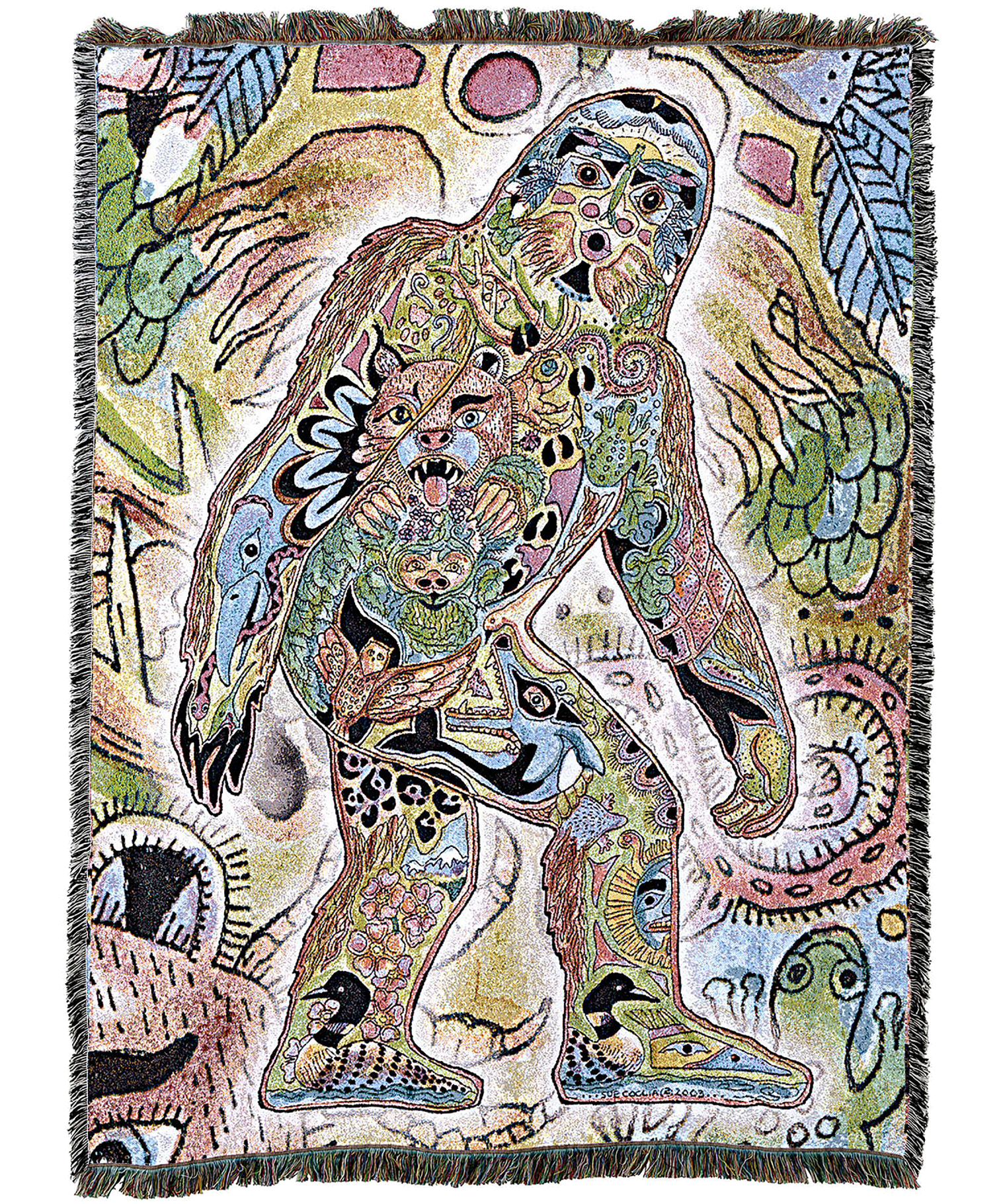 Sasquatch Bigfoot Blanket