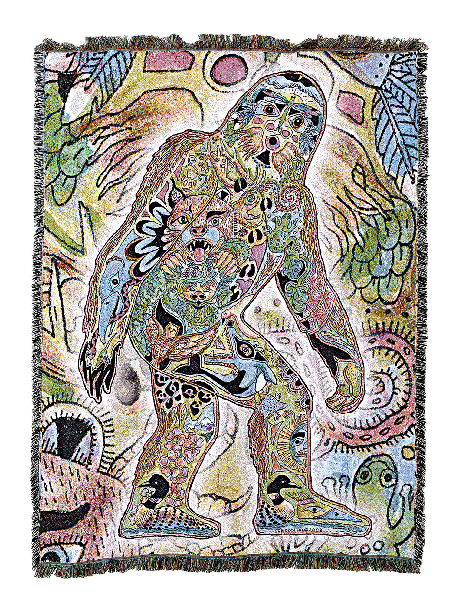 Sasquatch Bigfoot Blanket