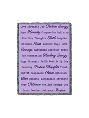 Word Hugs Lilac 54X70 Blanket