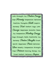 Word Hugs Mint 54X70 Blanket