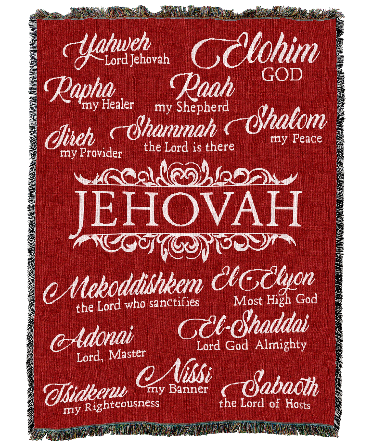 Jehovah Blanket Red