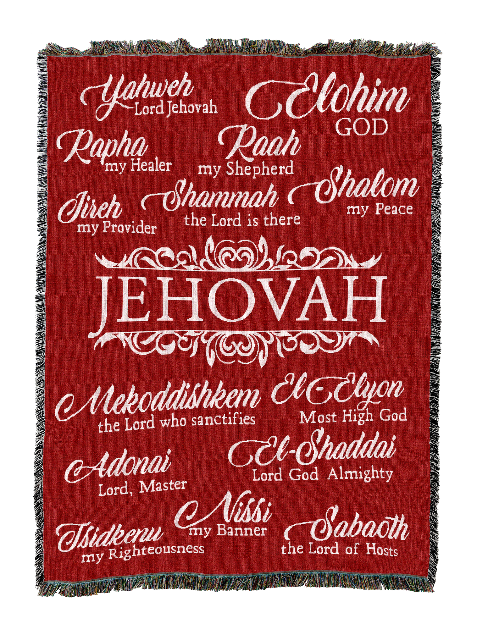 Jehovah Blanket Red