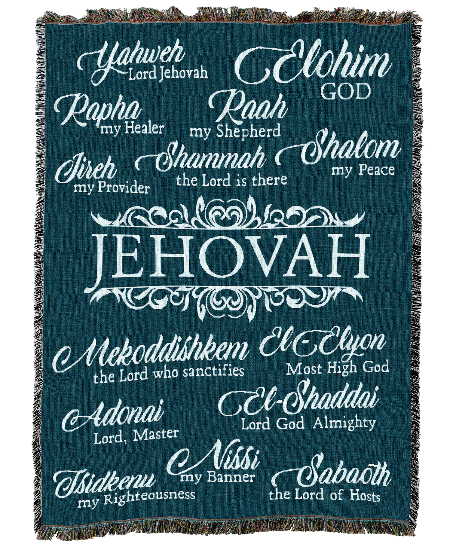 Jehovah Blanket Deep Teal