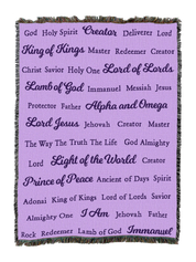Names of God Blanket Lilac