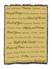 Names of God Blanket Light Gold