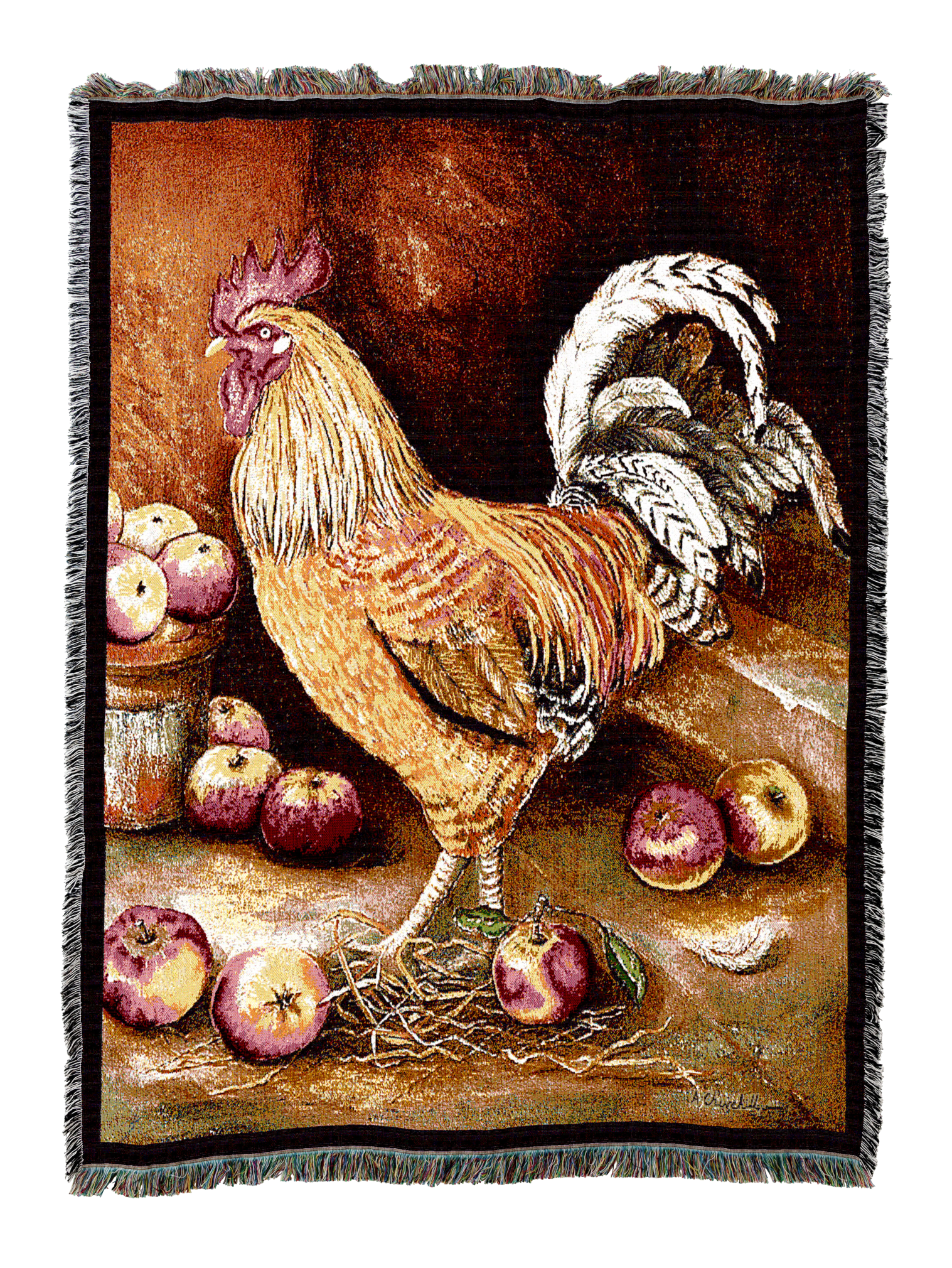 English Cockerel Rooster Blanket