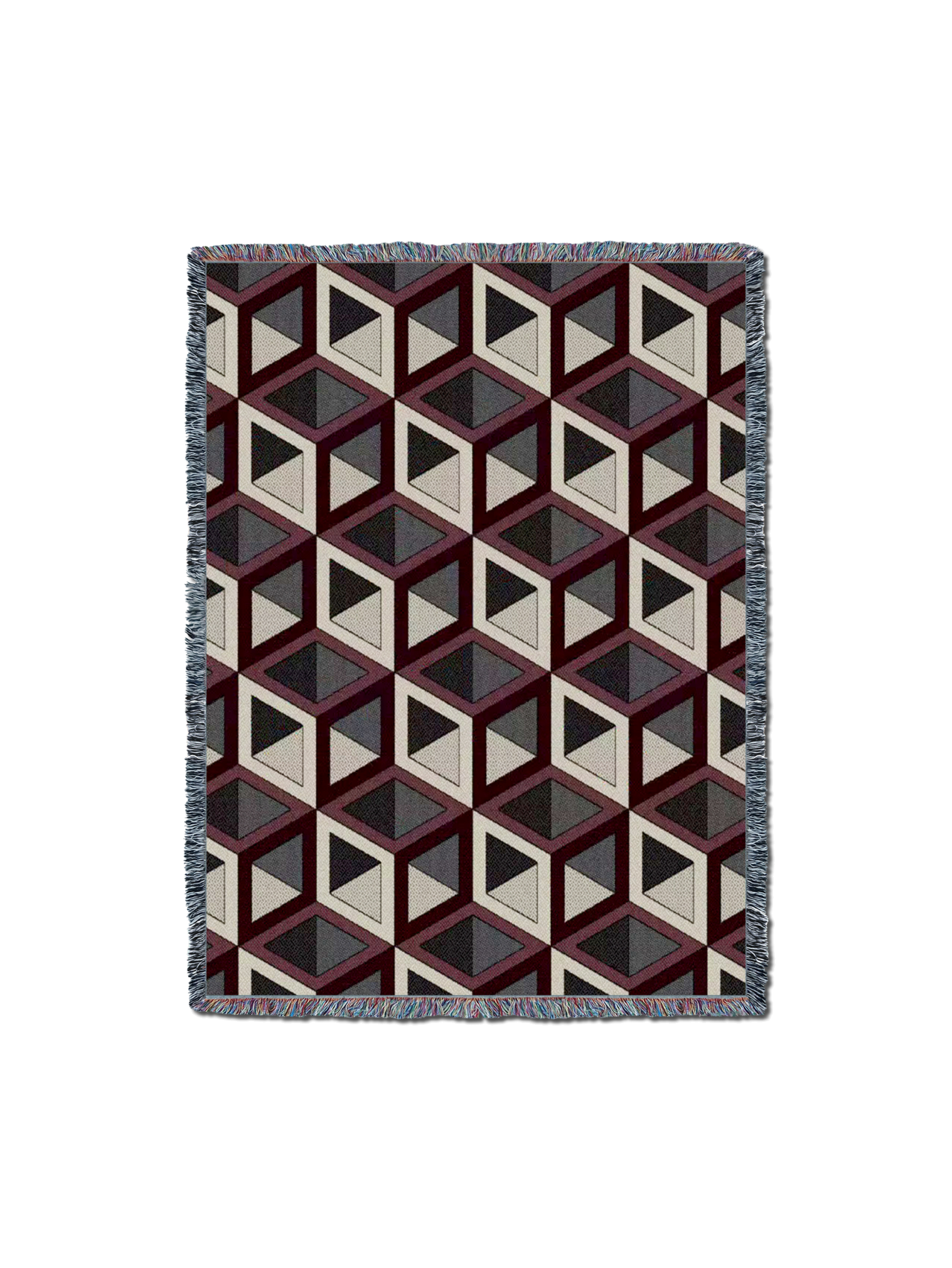 Blocks Blanket Red