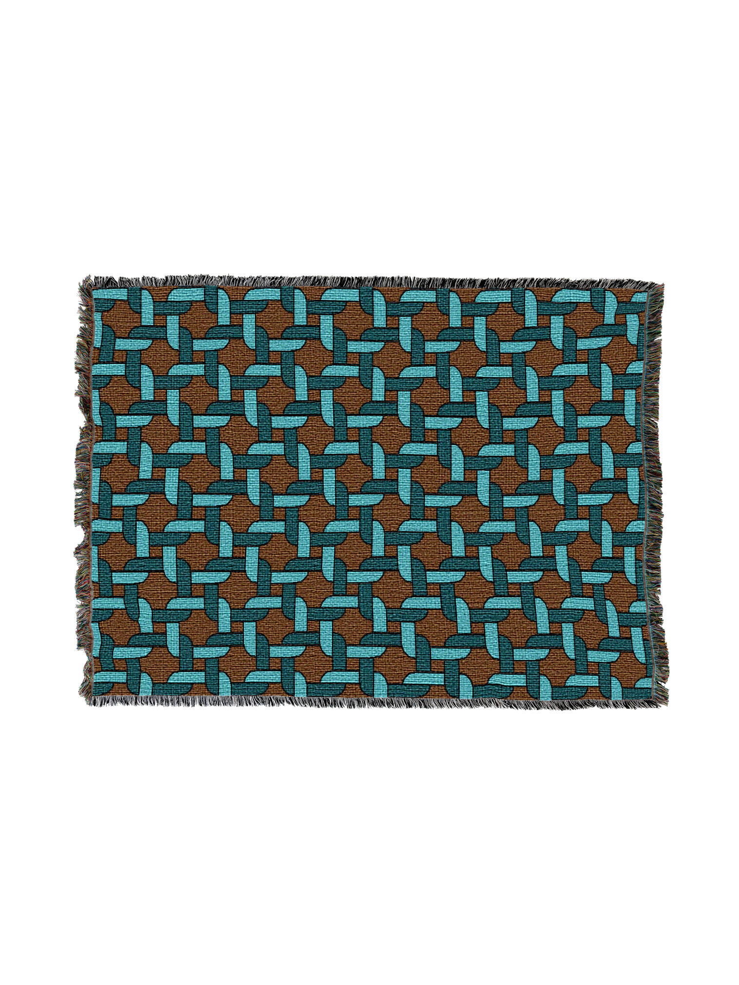 Knots Blanket Teal 60x50