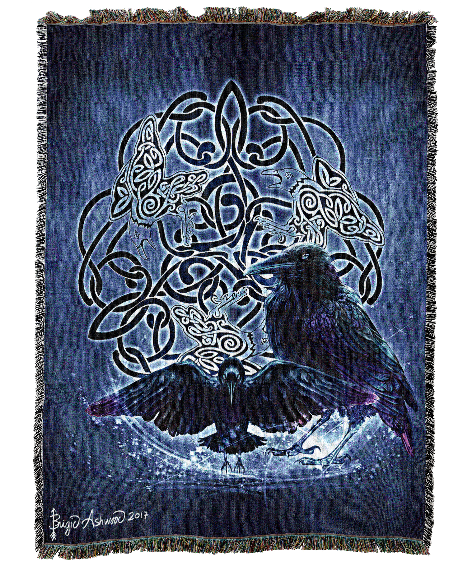 Celtic Raven Blanket