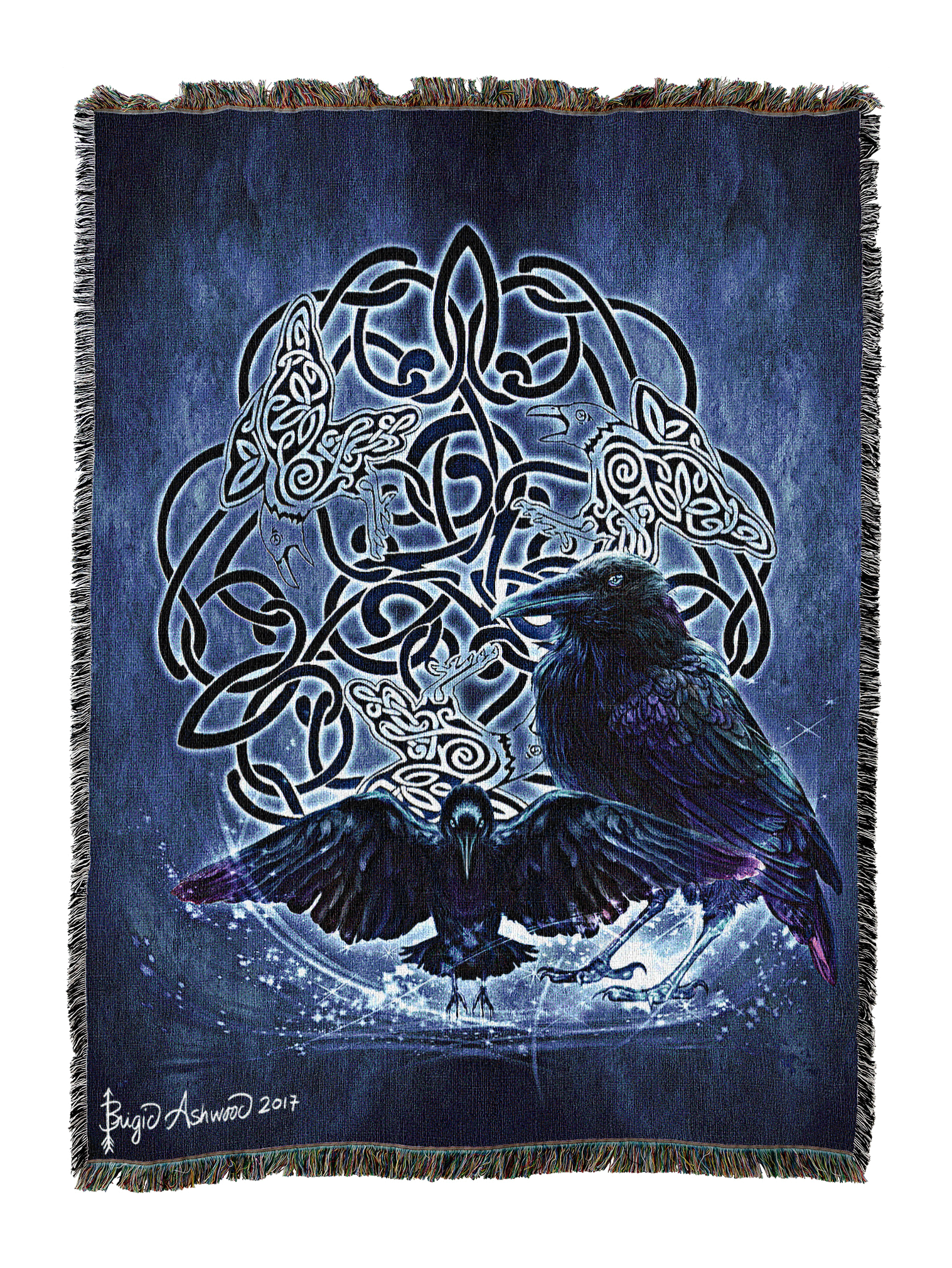 Celtic Raven Blanket