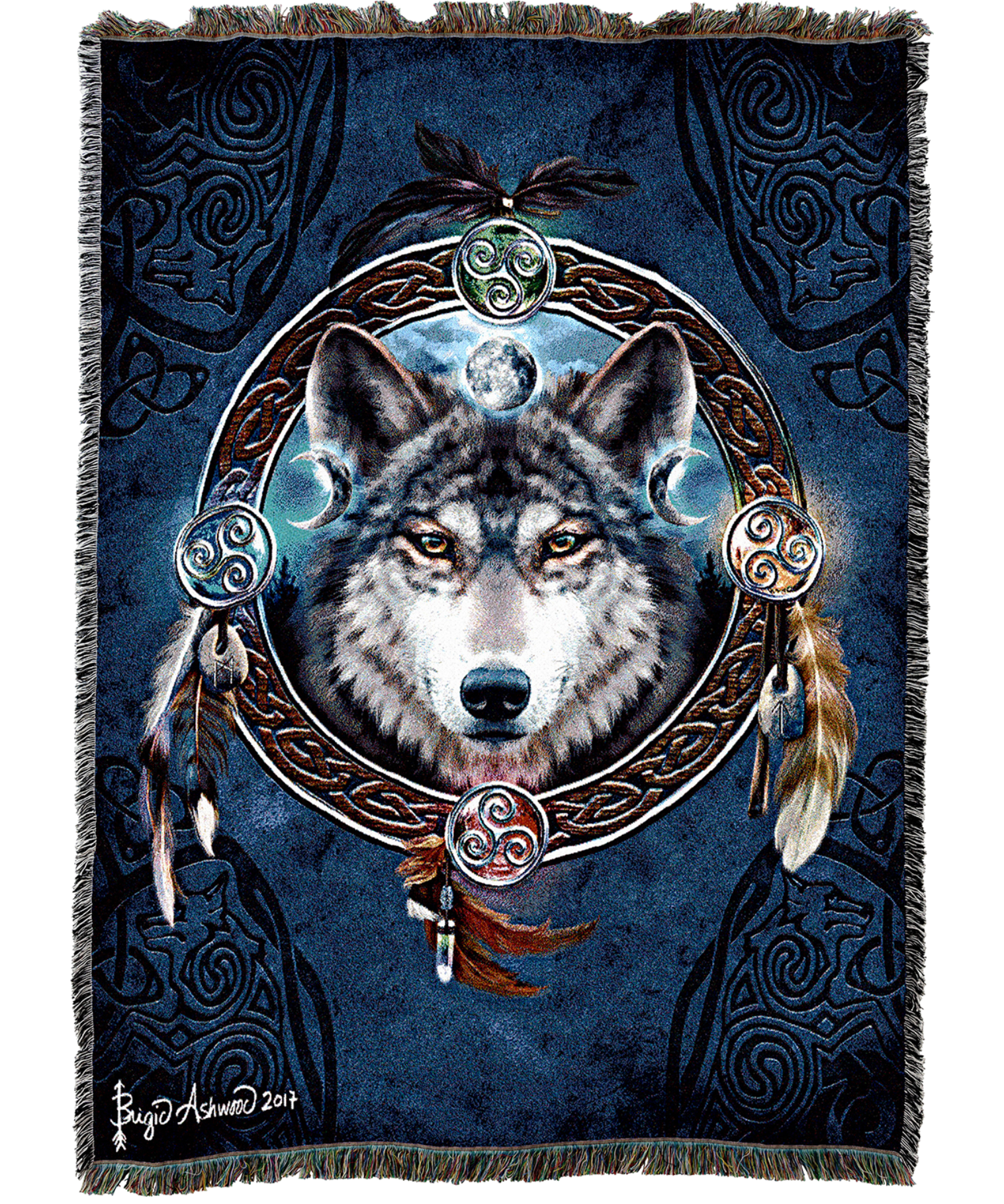 Celtic Wolf Blanket