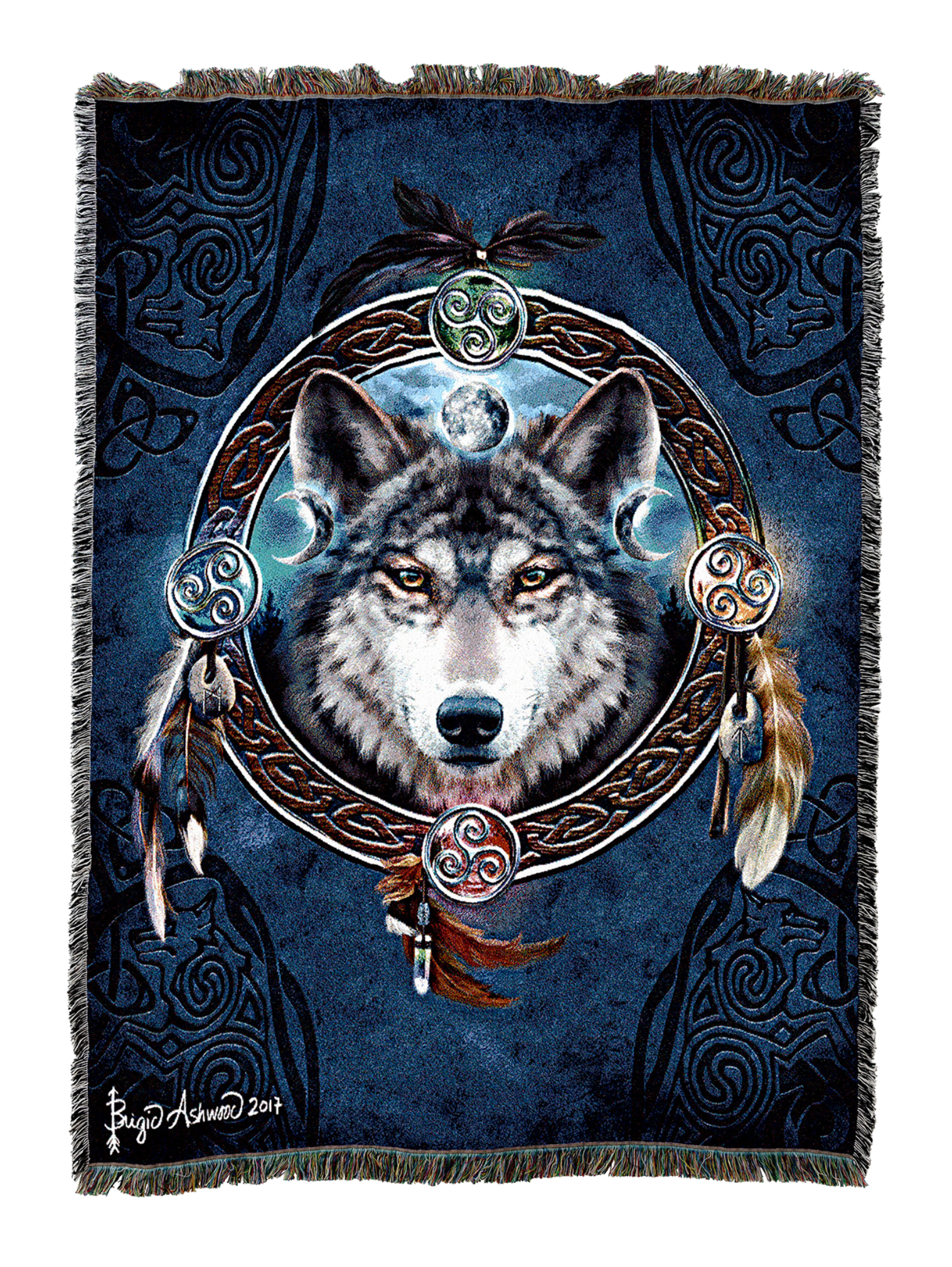 Celtic Wolf Blanket