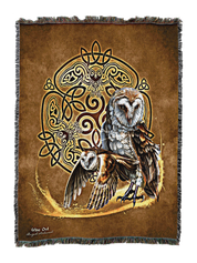 Celtic Owl Blanket