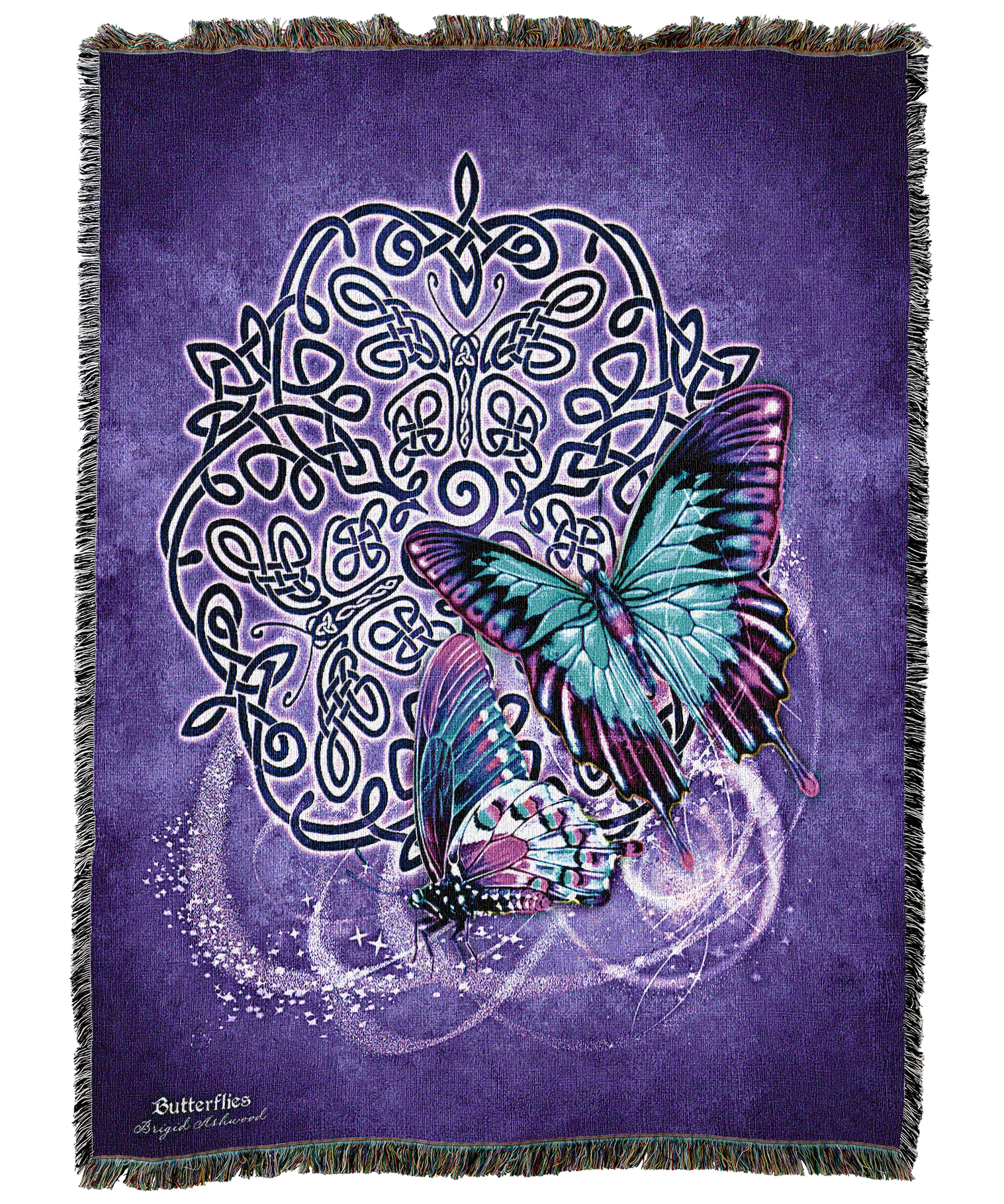 Celtic Butterfly Woven Blanket
