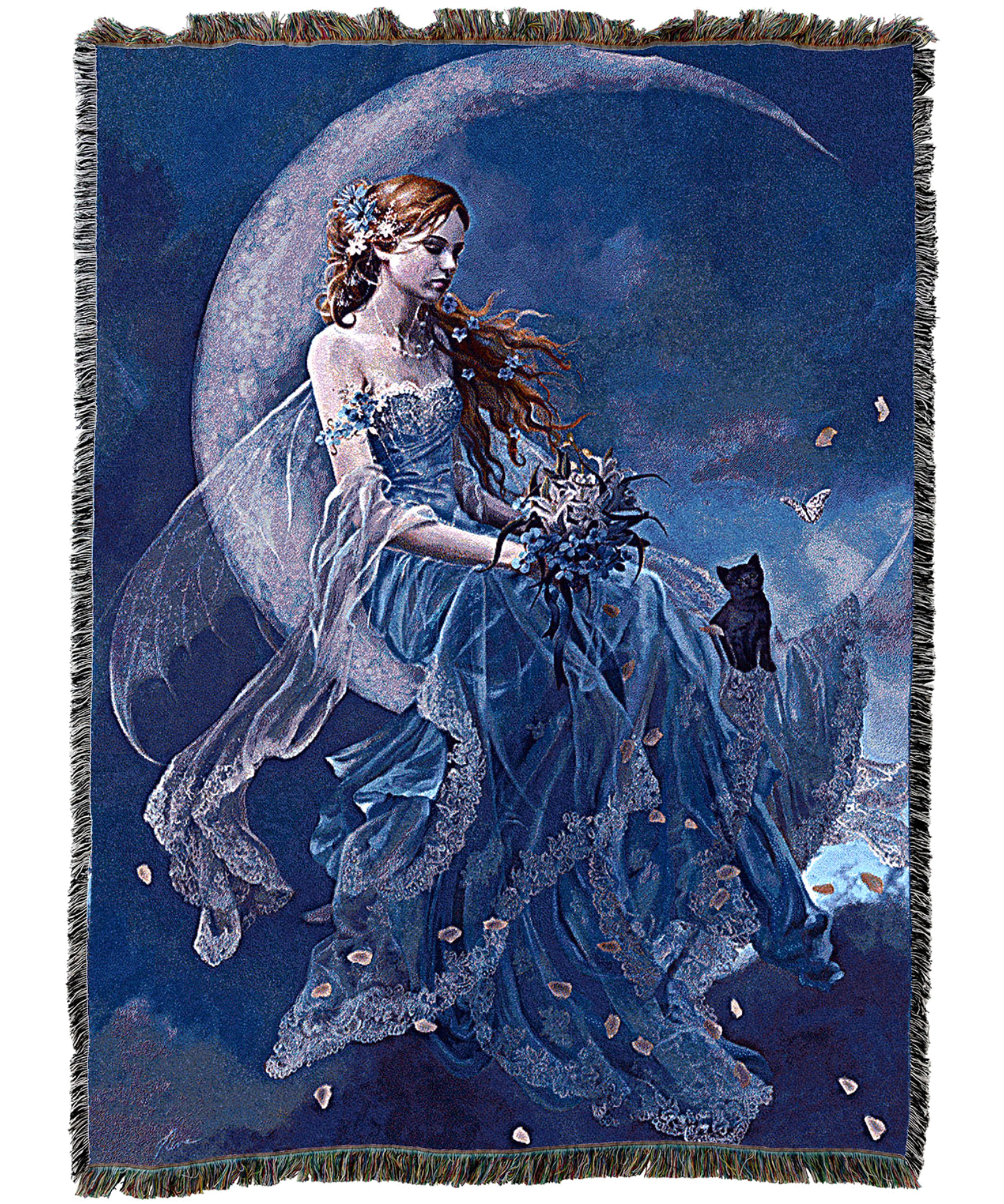 Wind Moon Fairy Woven Blanket
