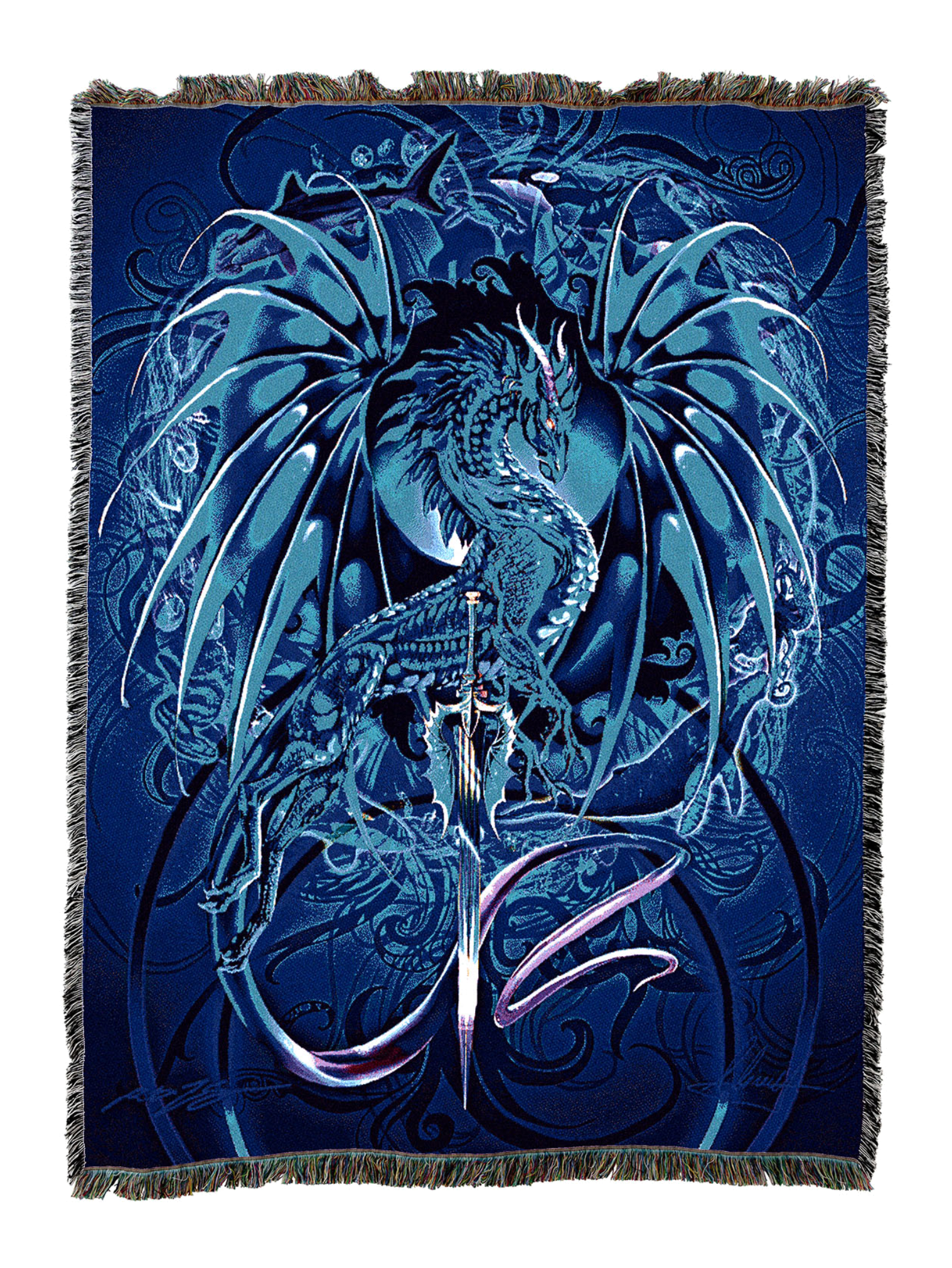 Seablade Fantasy Dragon Blanket