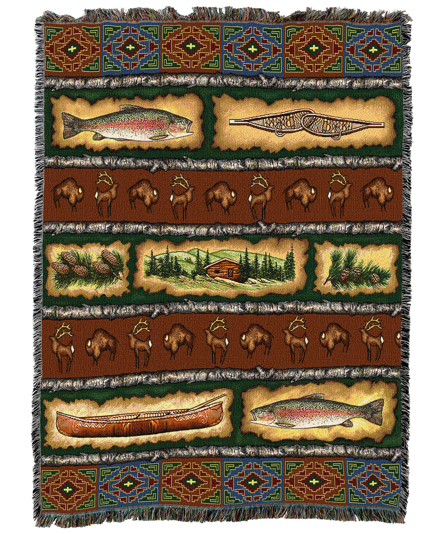 Stripe Lodge Blanket
