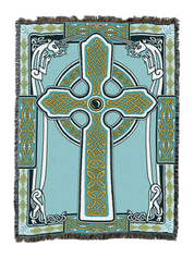 Celtic Unicorns Blanket Teal