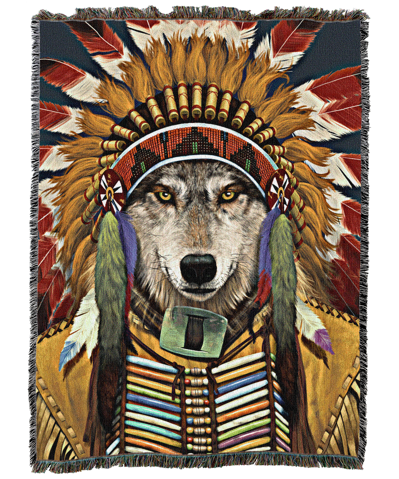 Wolf Spirit Chief Blanket