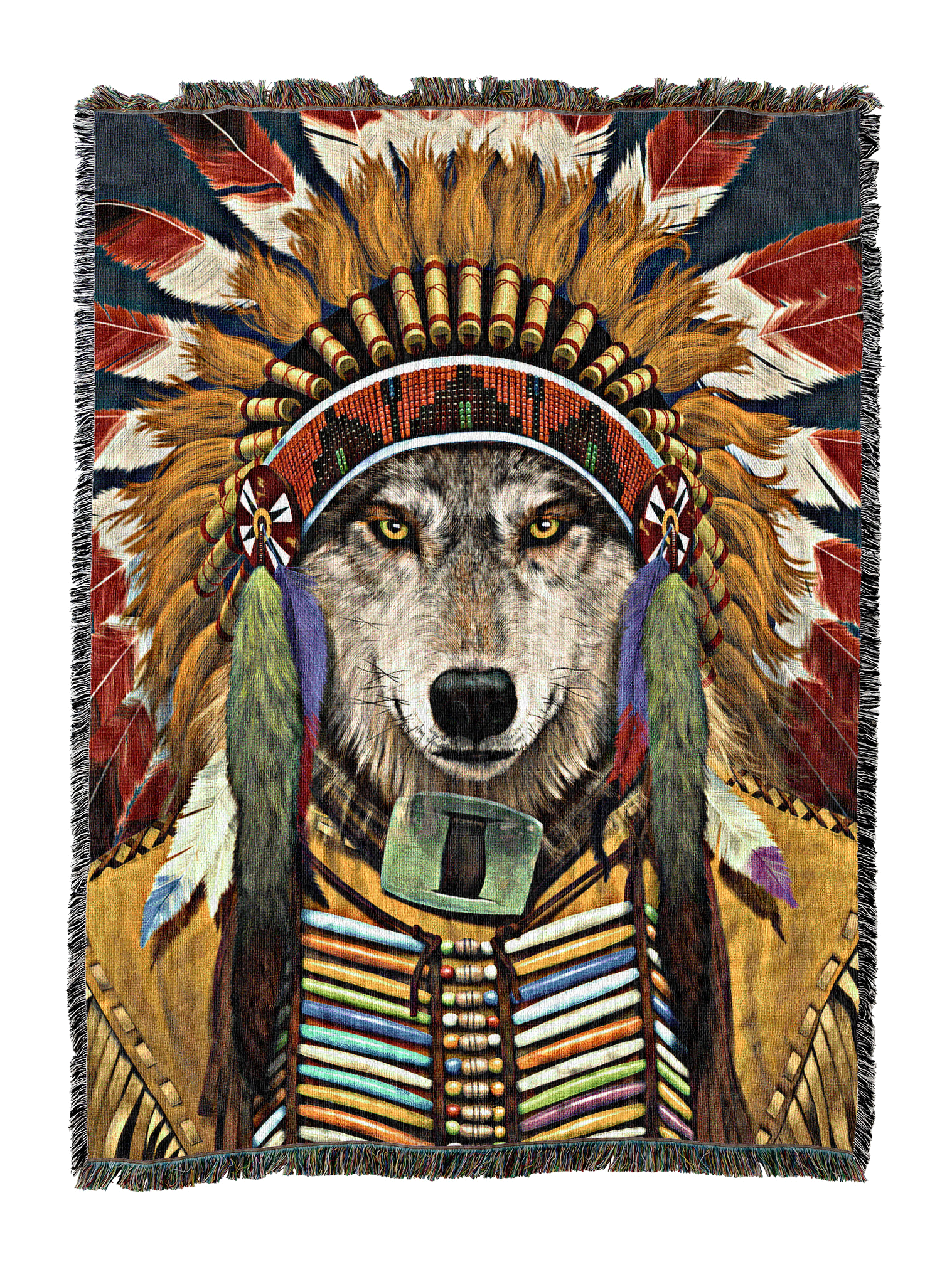 Wolf Spirit Chief Blanket