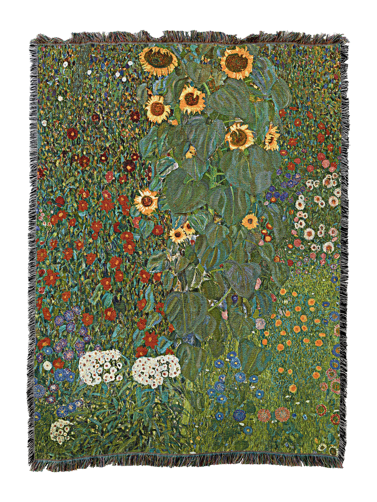 Farm Garden With Sunflowers Blanket