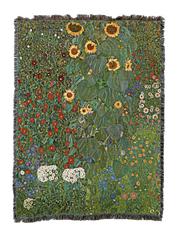 Farm Garden With Sunflowers Blanket