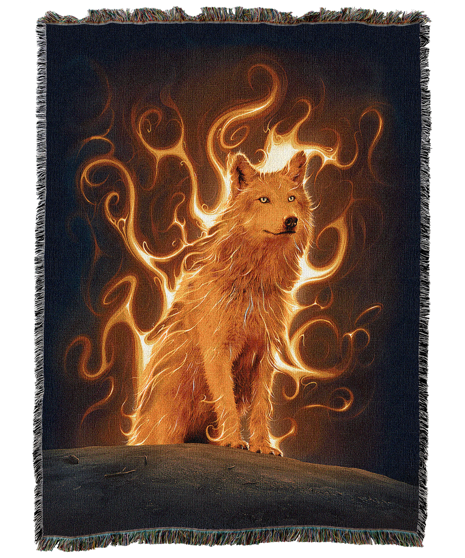 Phoenix Wolf Blanket