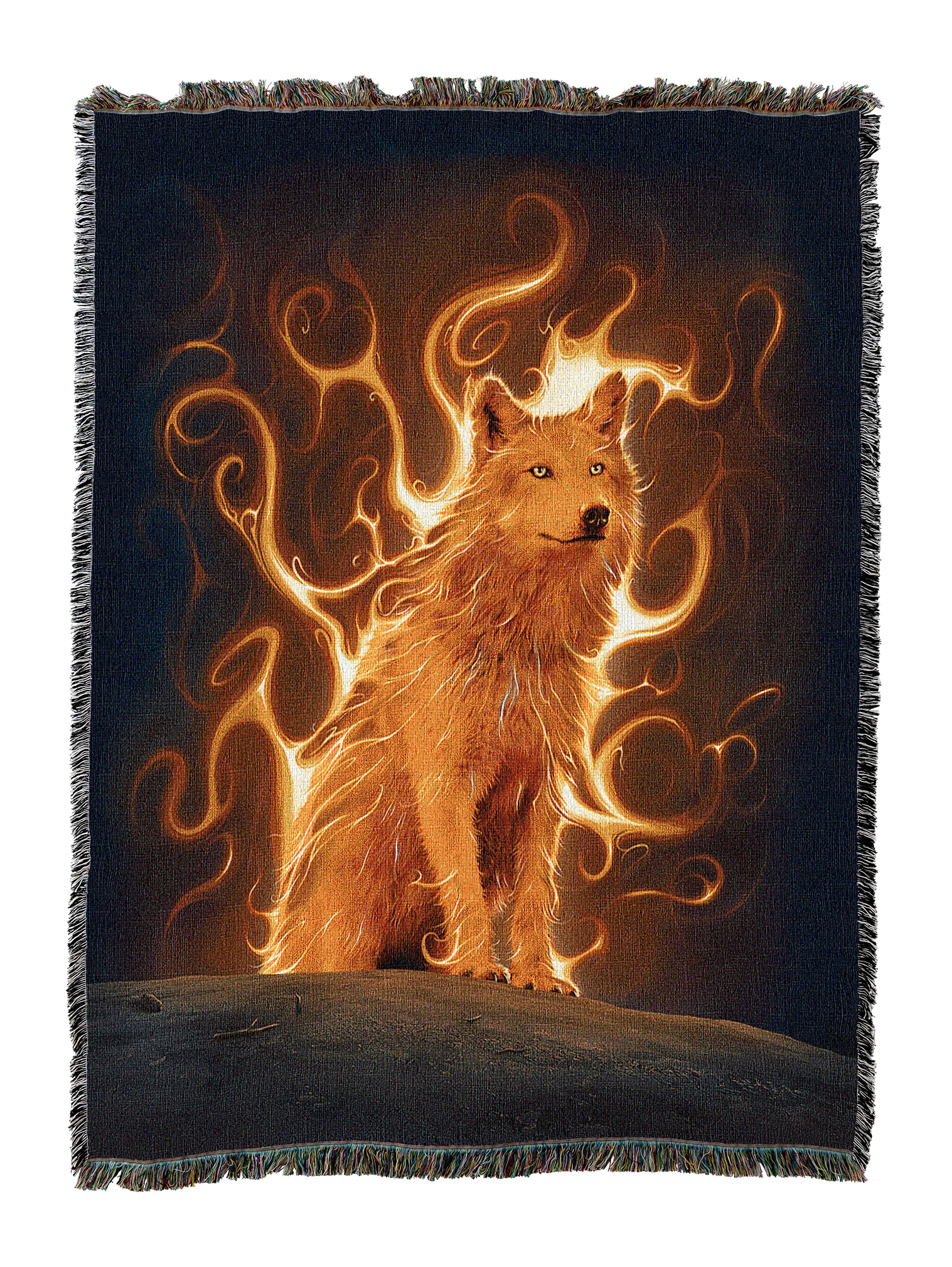 Phoenix Wolf Blanket