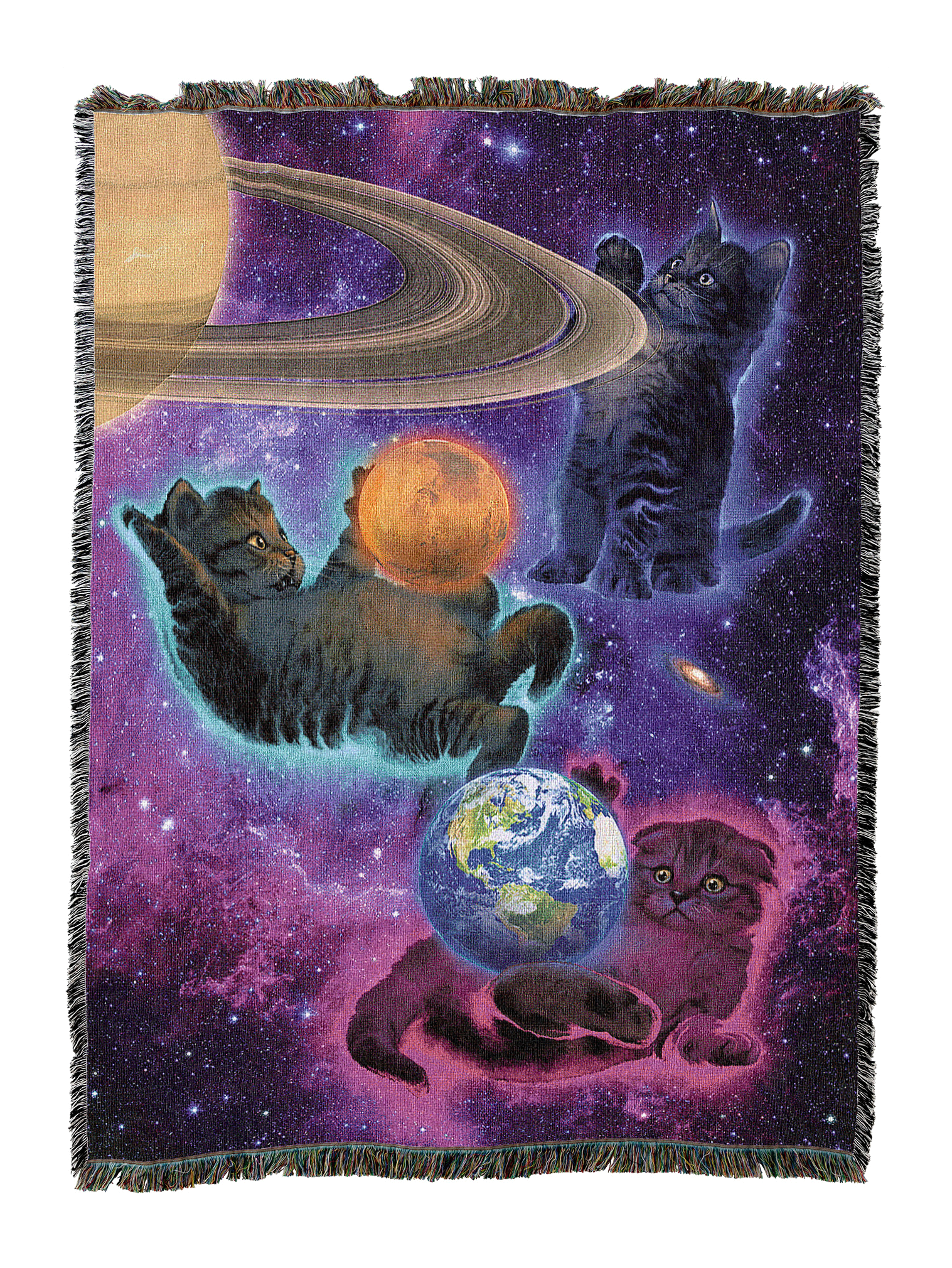 Cosmic Kittens Blanket