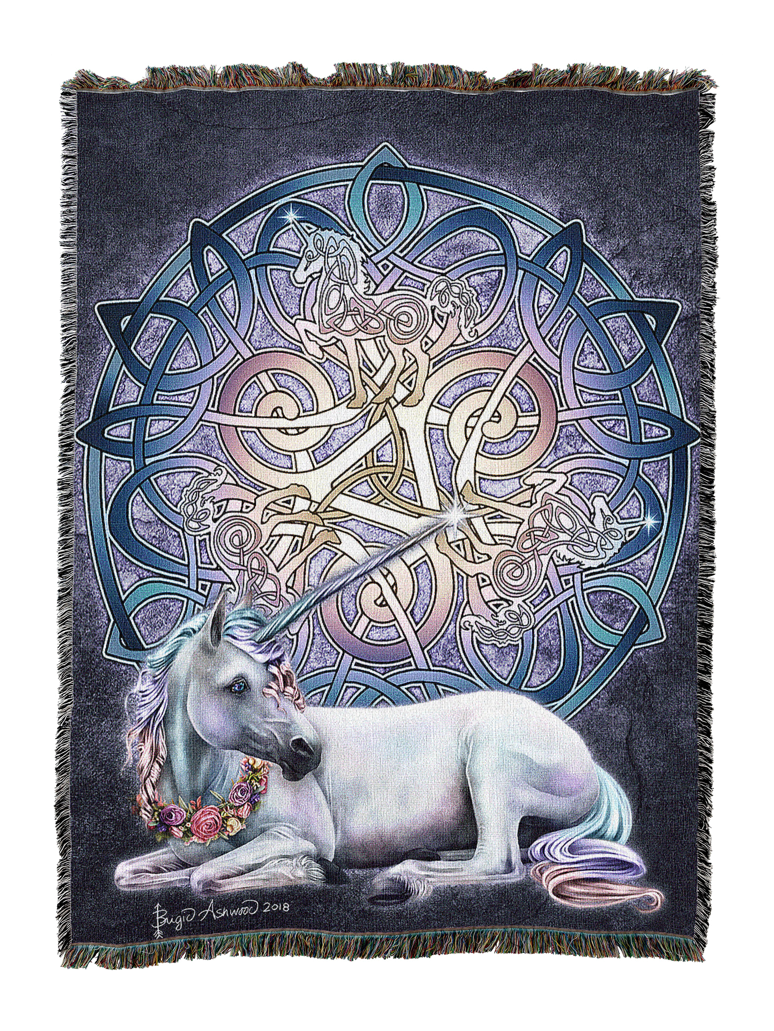 Celtic Unicorn Blanket