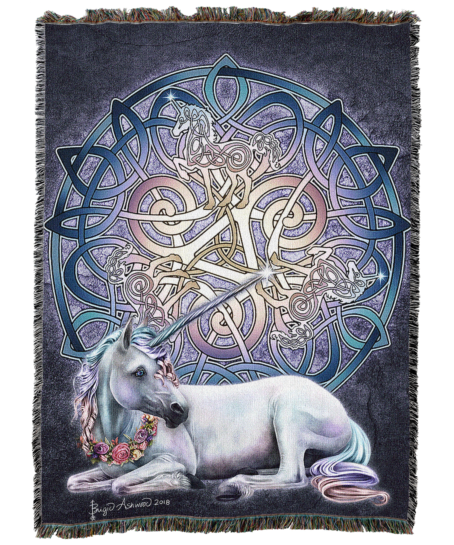Celtic Unicorn Blanket