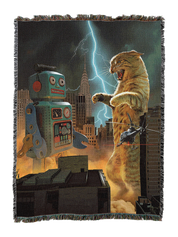 Catzilla Vs Robot Blanket