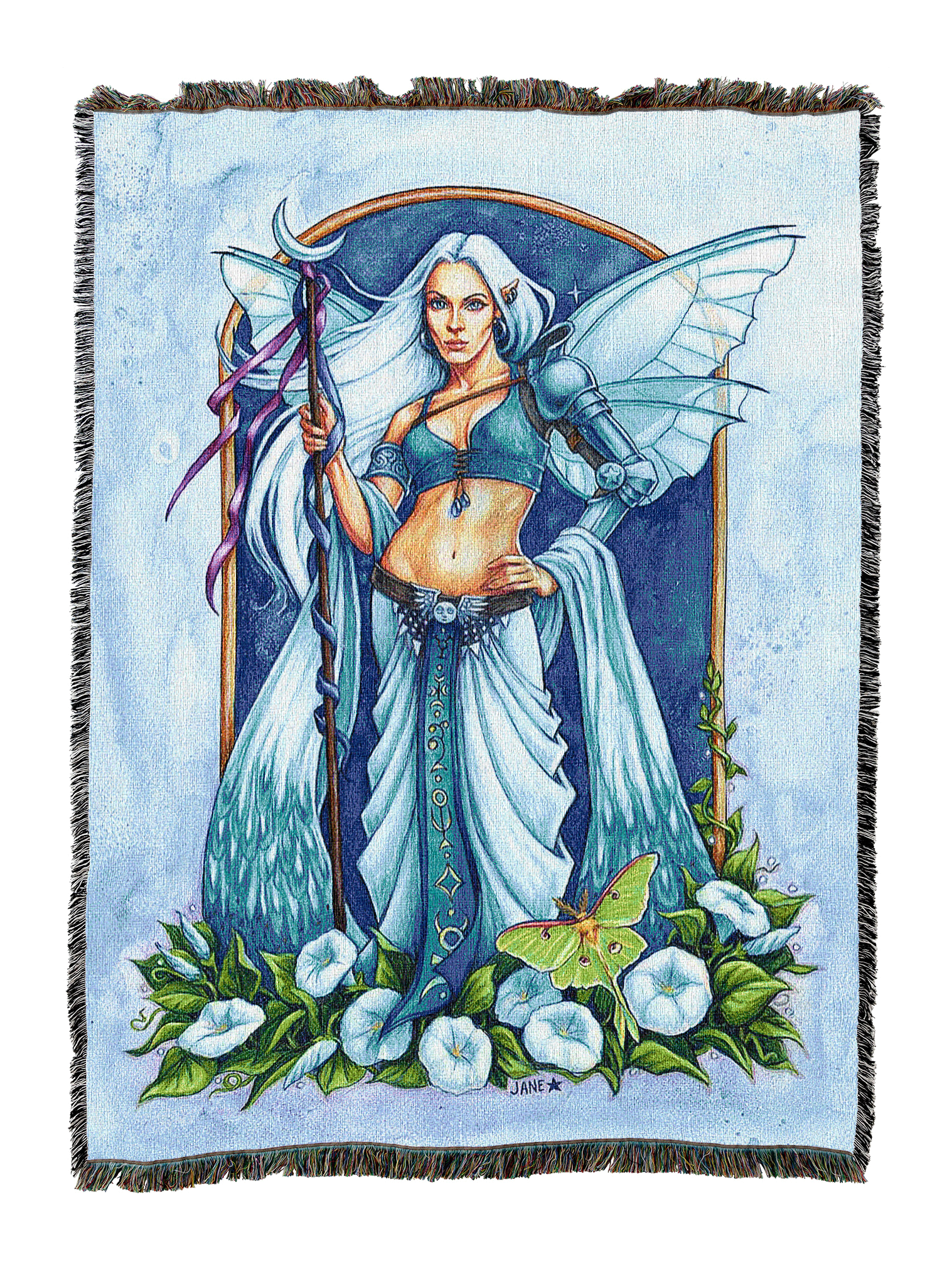 Moon Flower Fairy Blanket