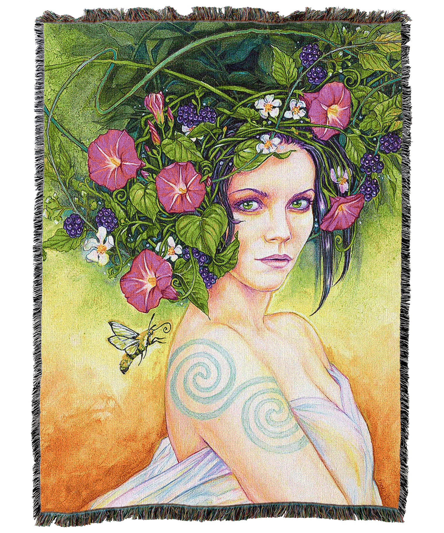 Celtic Woman and Moth Blanket