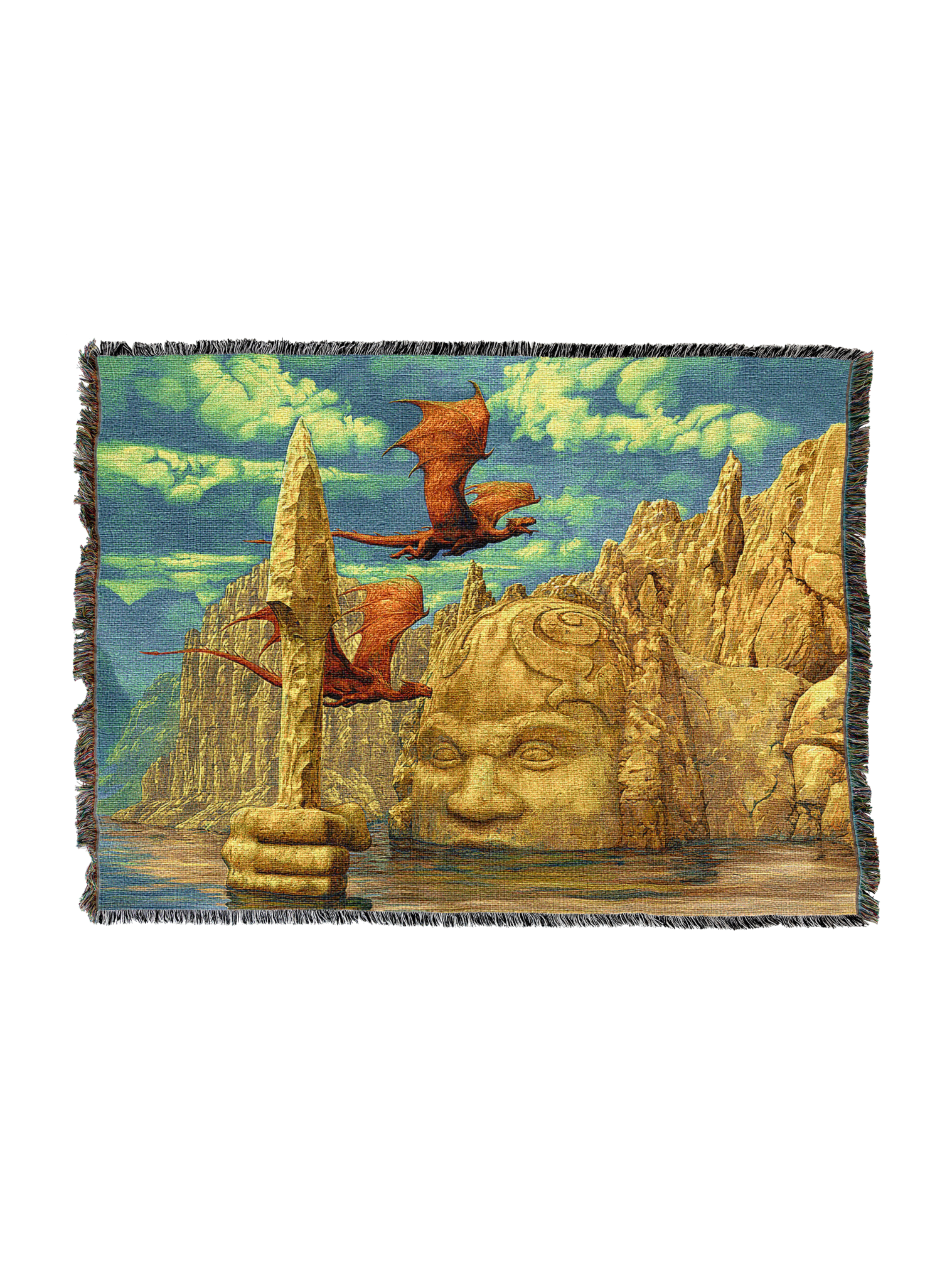 Lake Temple Blanket