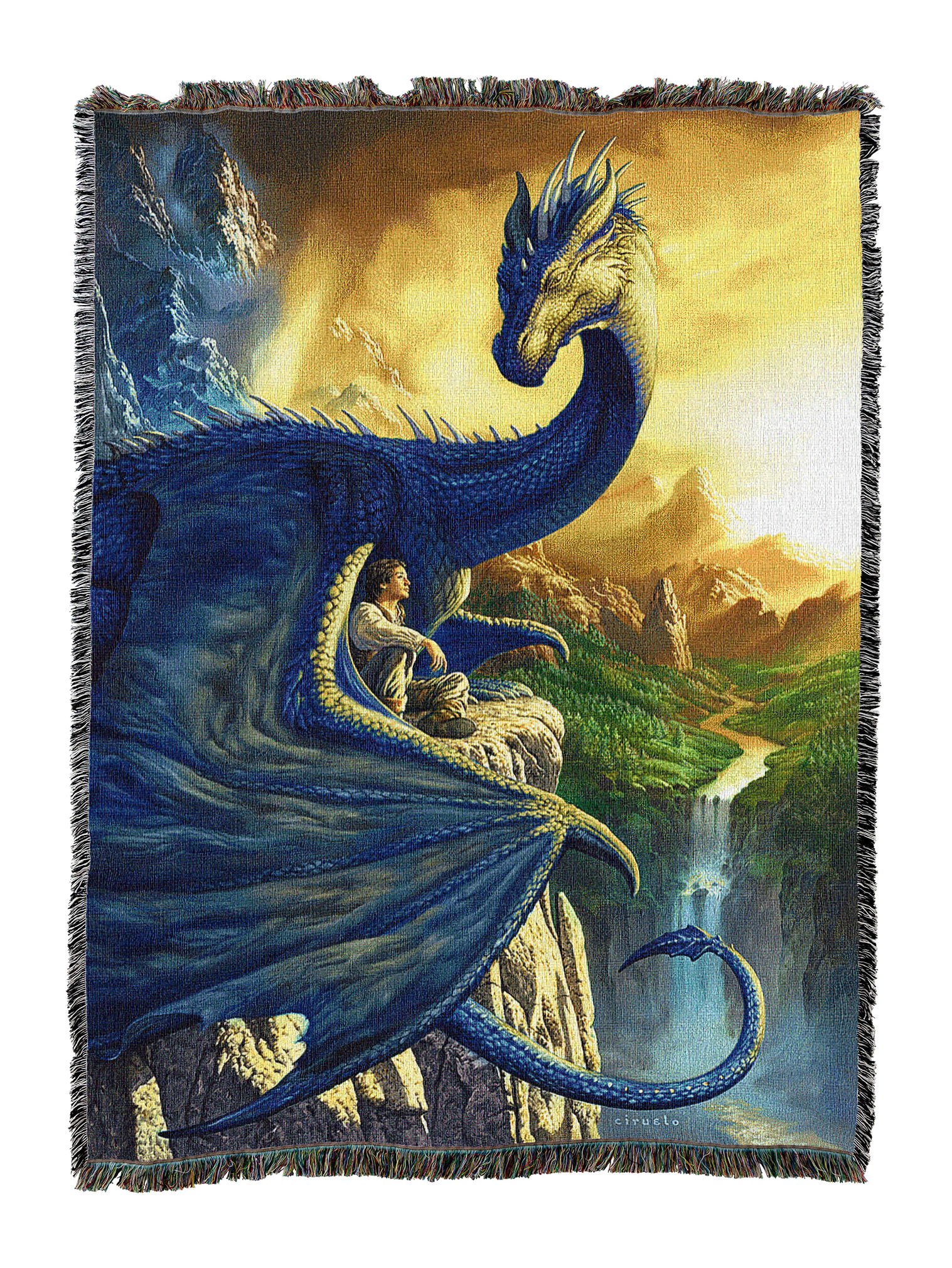 Blue Dragon Blanket
